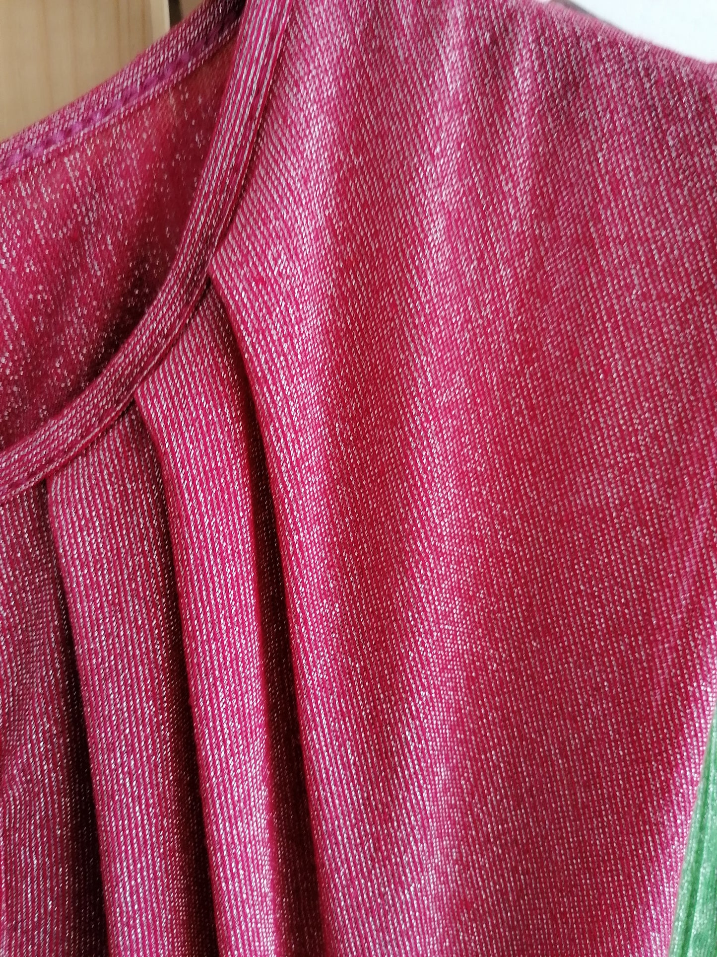 Abito in lurex doppio spacco e shorts