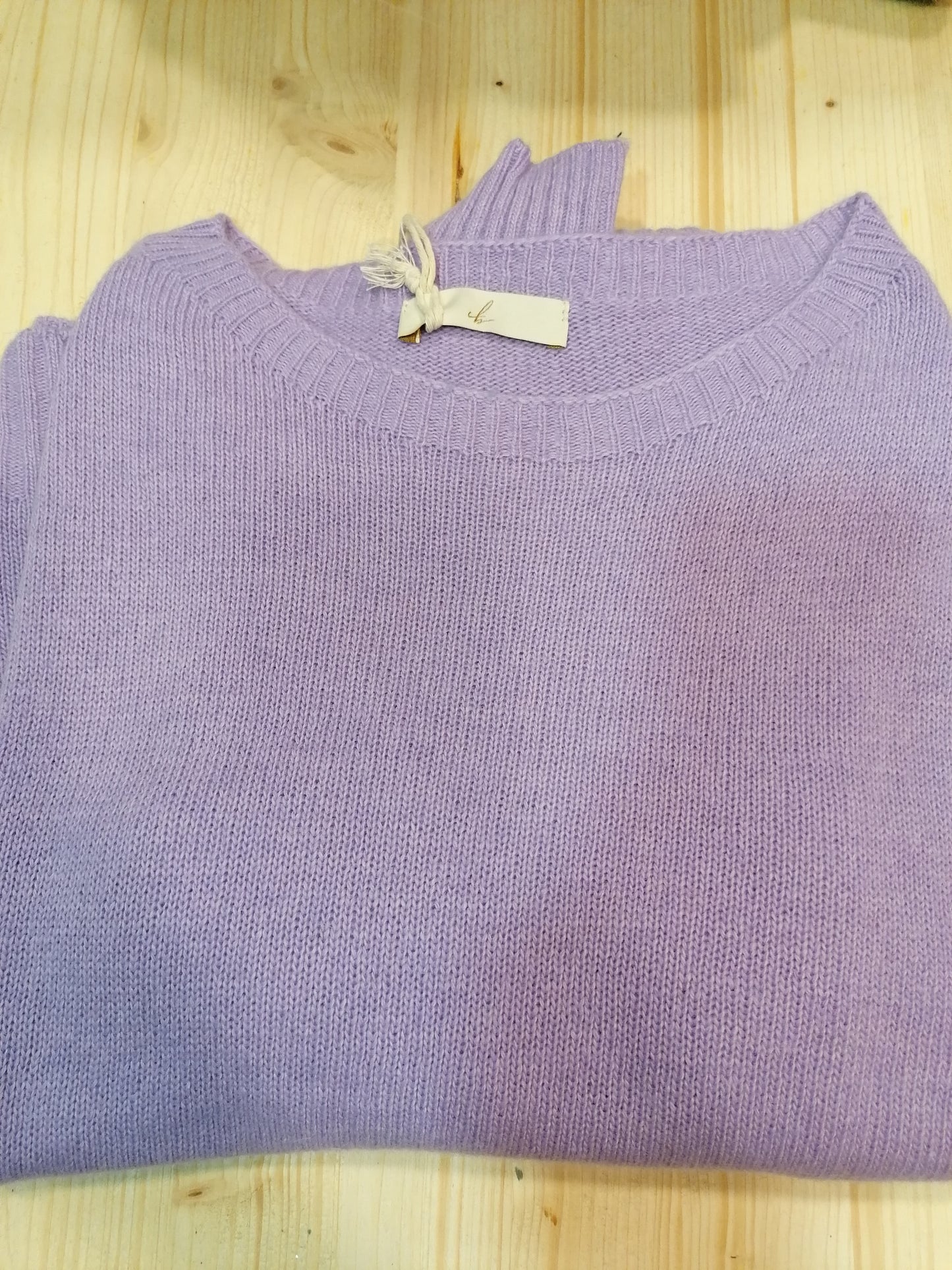 Maglioncino cashmere collo rotondo