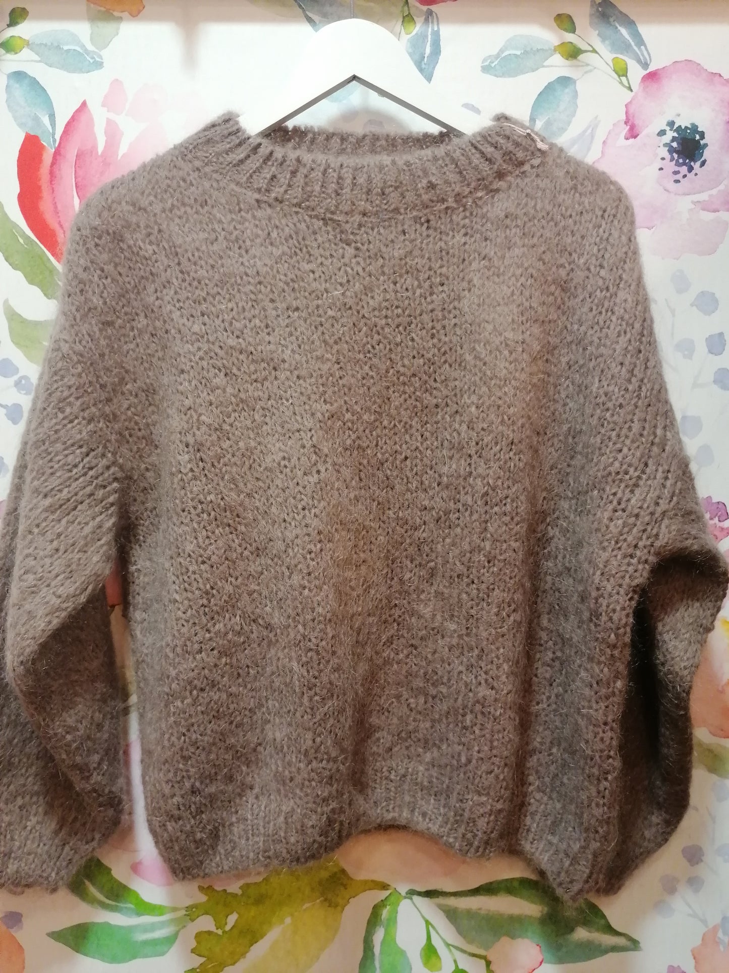 Pull basico N. 3 mohair collo rotondo