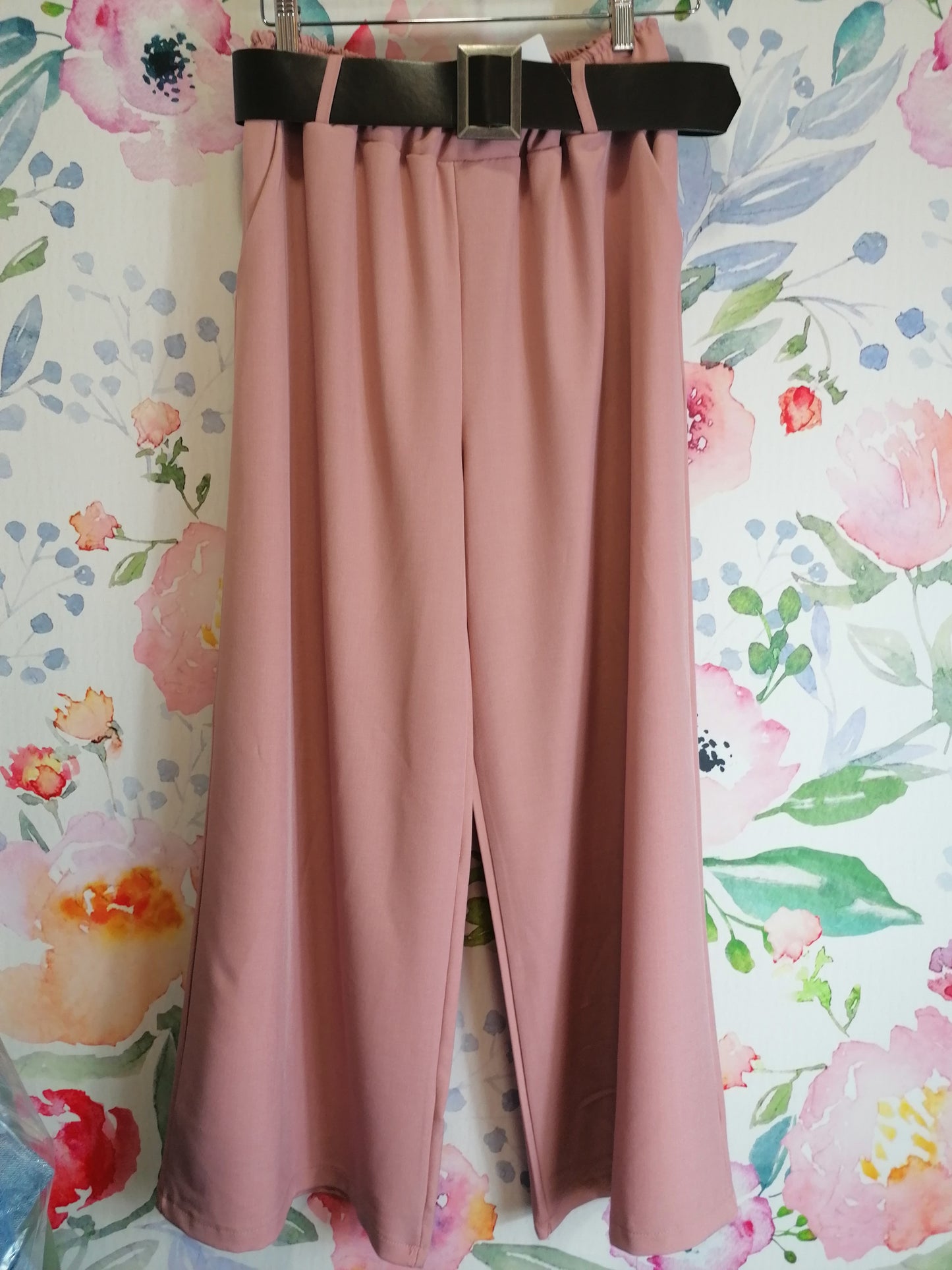 Completo elegante blazer+pantalone palazzo