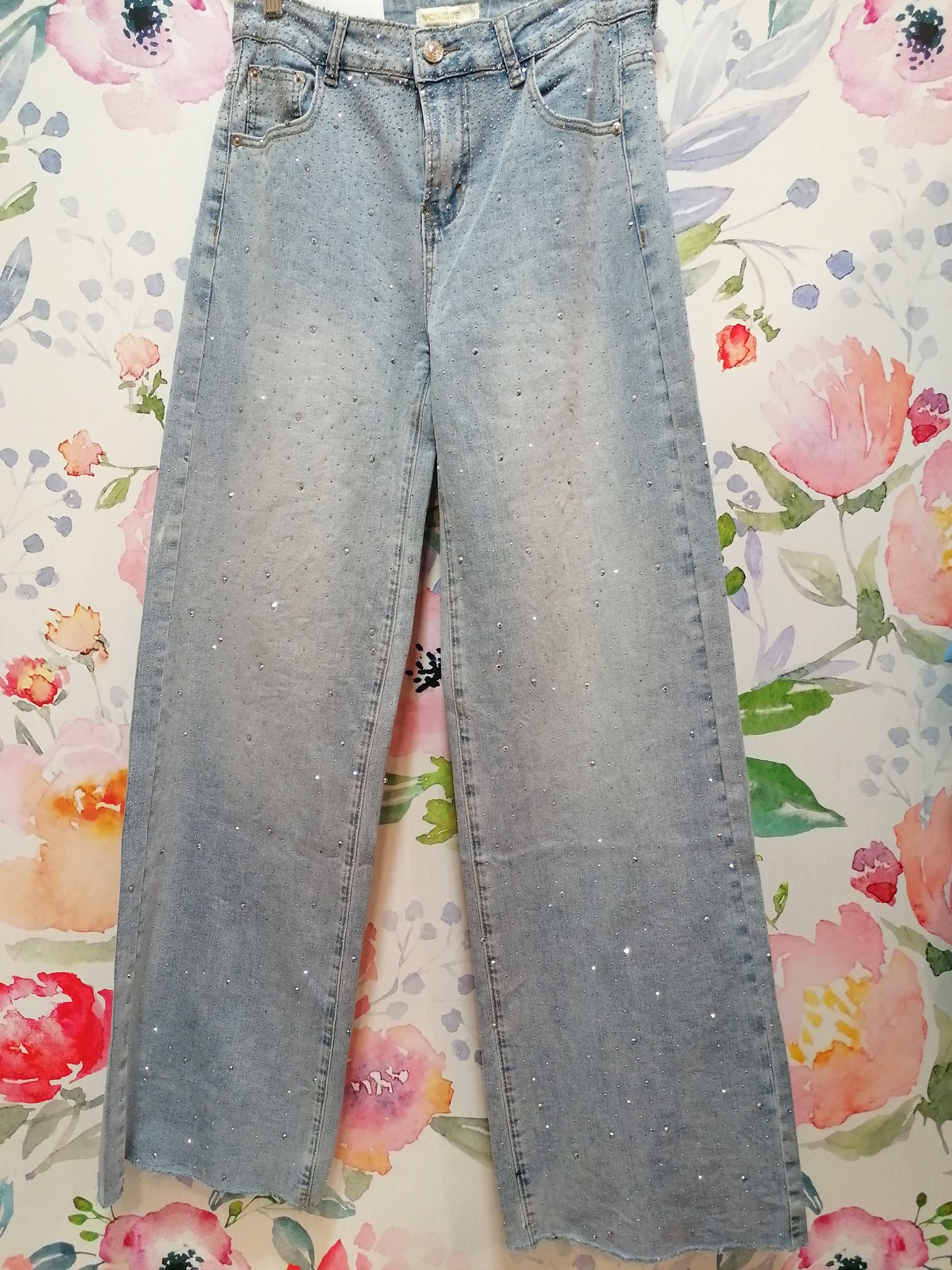 Jeans denim brillantini - COLORI VARI