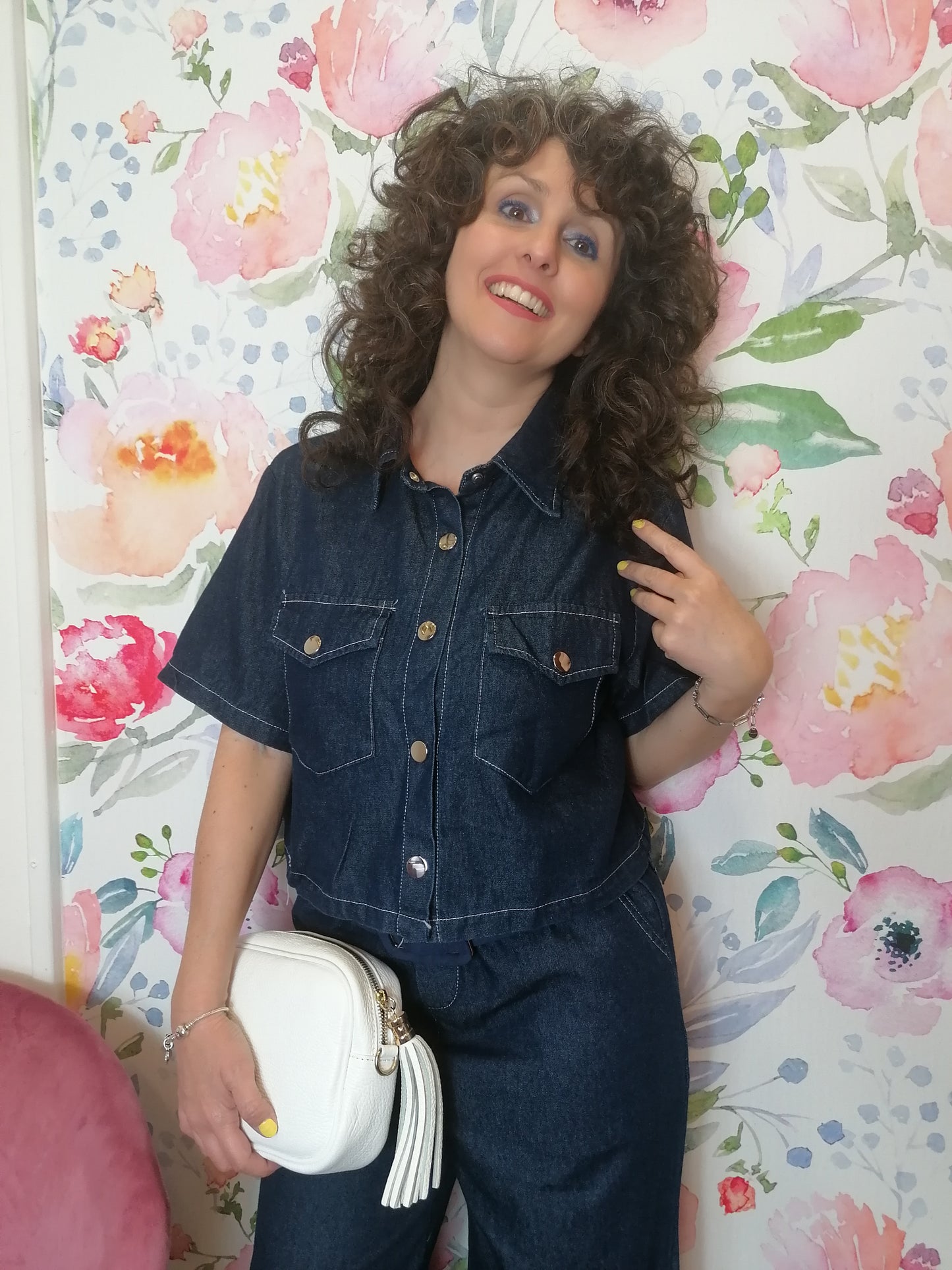 Completo denim blu scuro