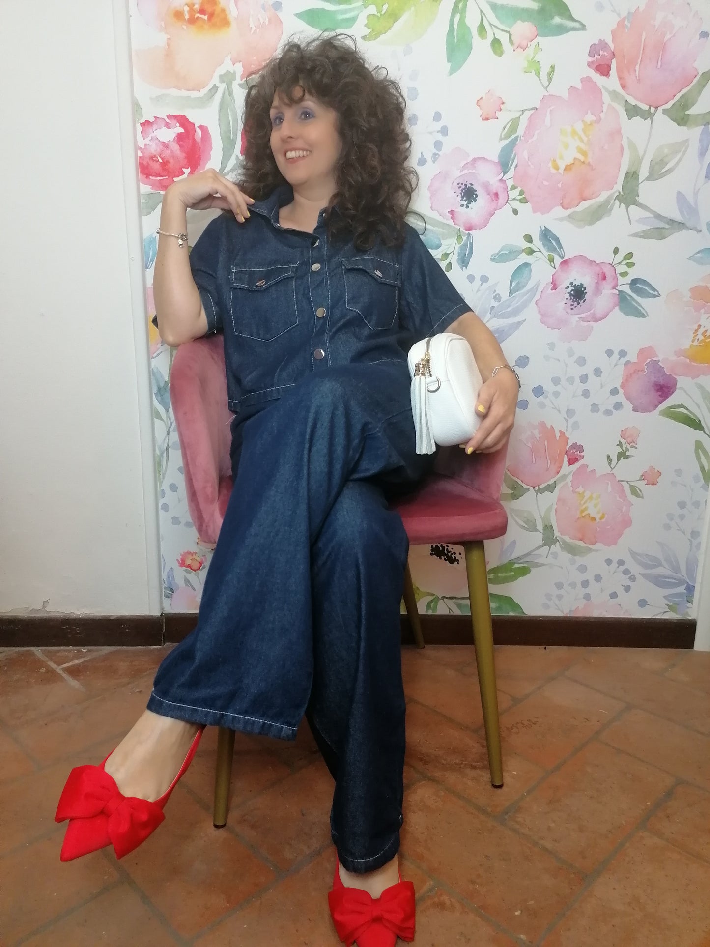 Completo denim blu scuro