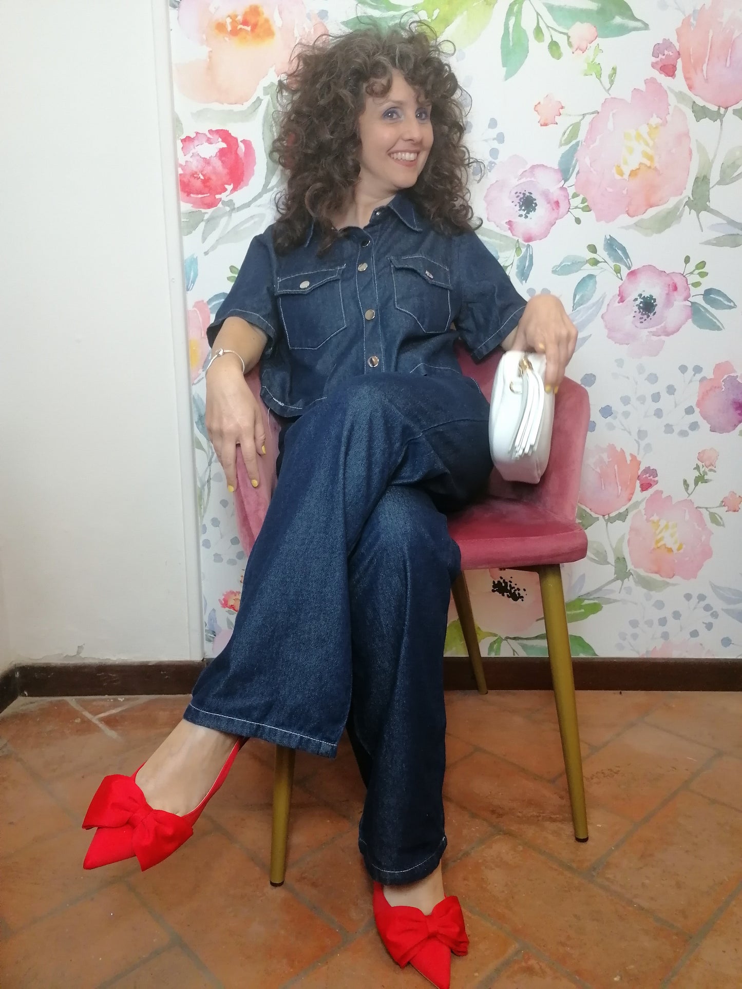 Completo denim blu scuro