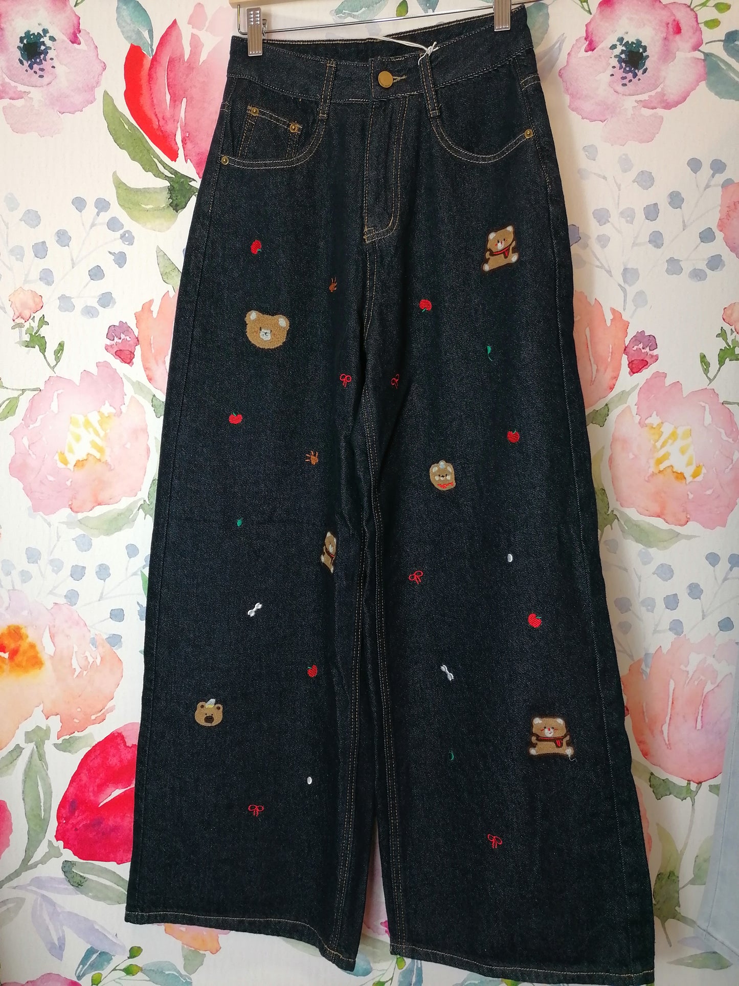 Jeans wide leg orsetti