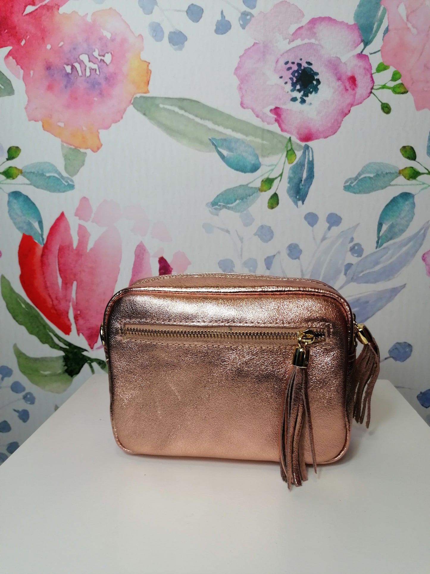QUADROTTA MINI Borsa a tracolla in pelle