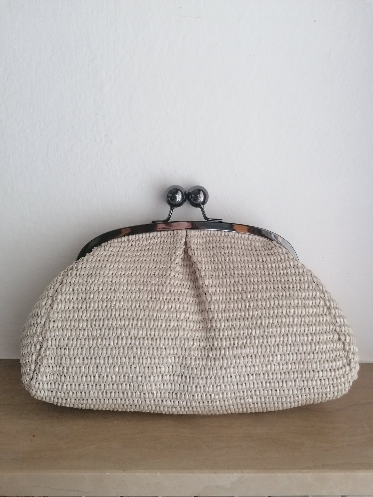 Borsetta tracolla clutch intrecciata