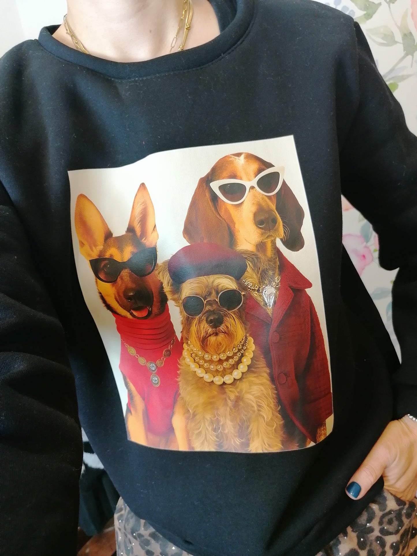 Felpa cagnolini fashion - felpata