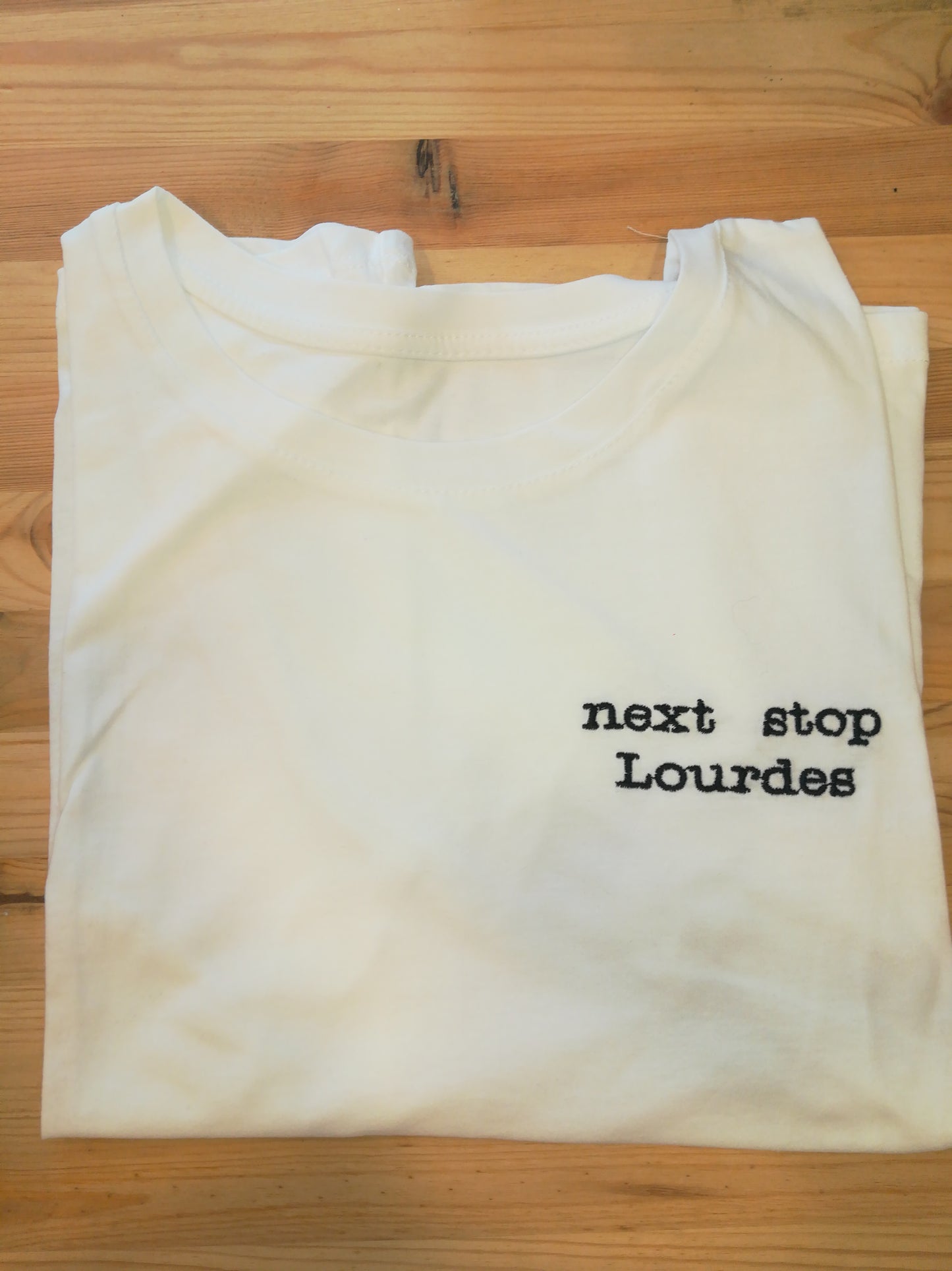 T-shirt "next stop Lourdes"