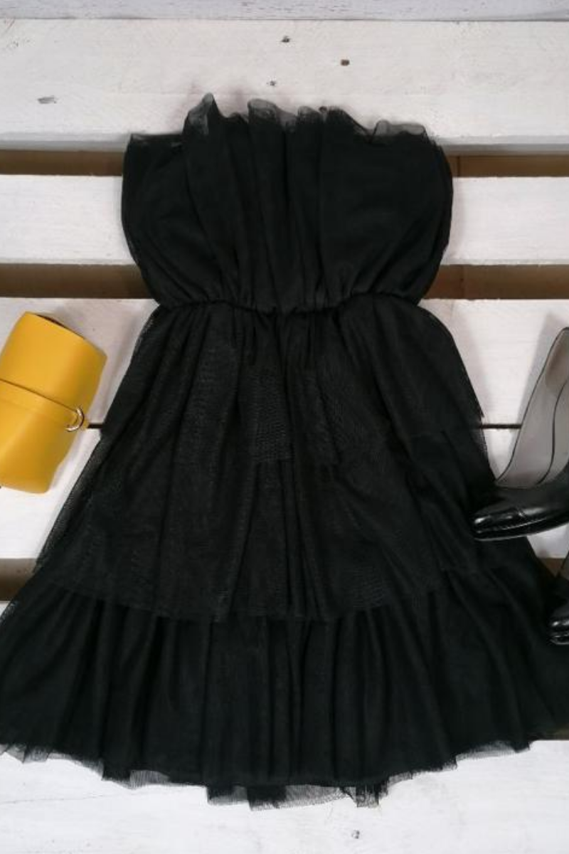 Abito corto in tulle