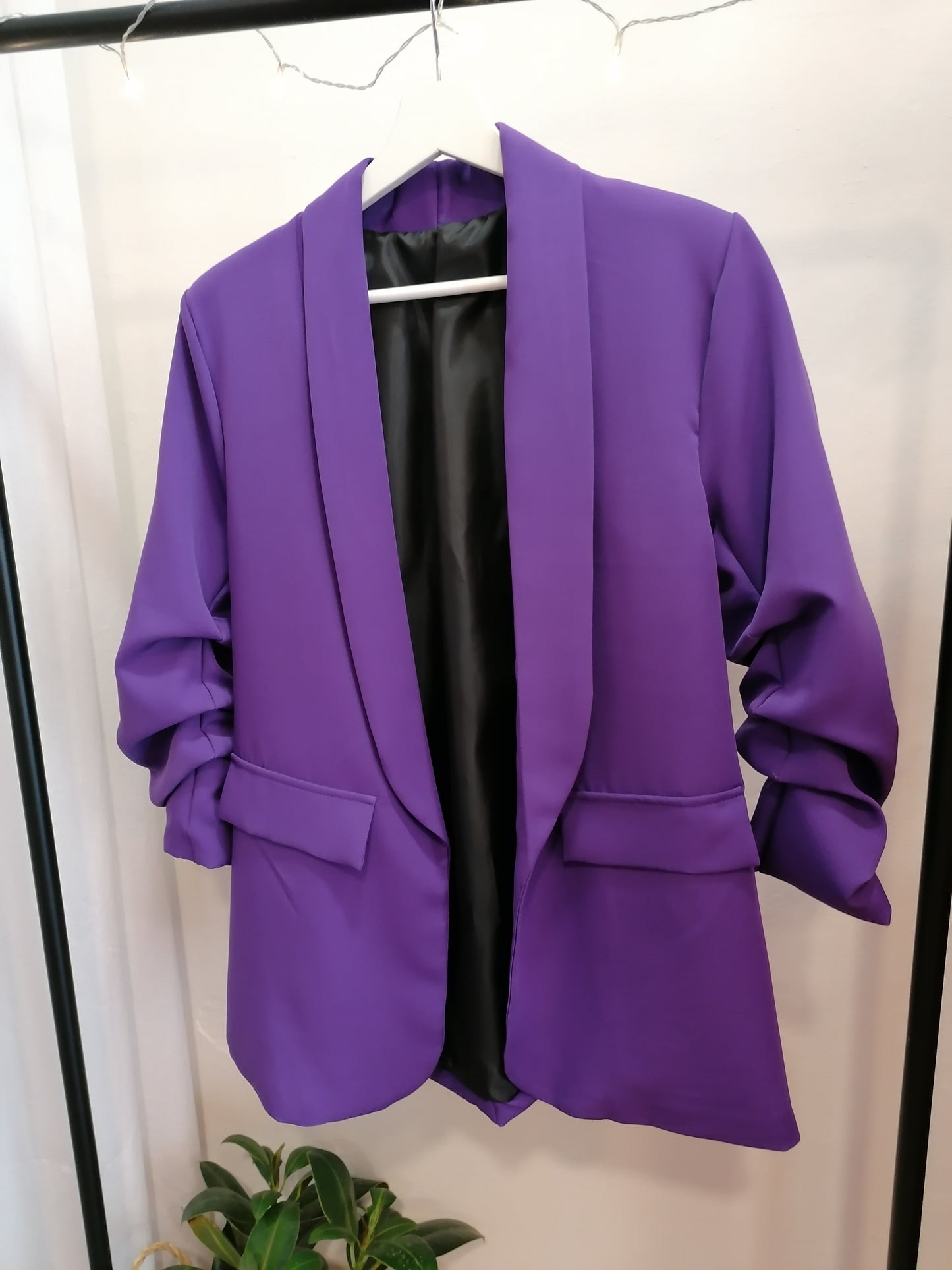Blazer maniche arriccio TINTA UNITA