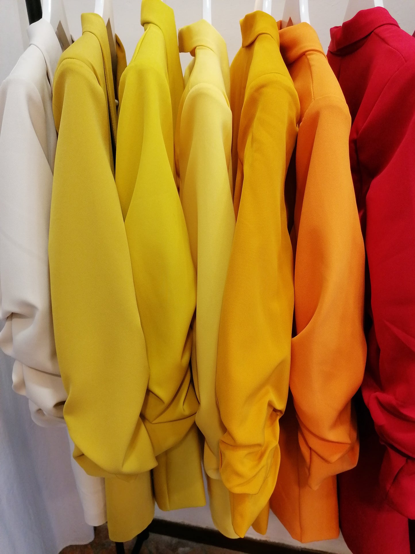 Blazer maniche arriccio TINTA UNITA