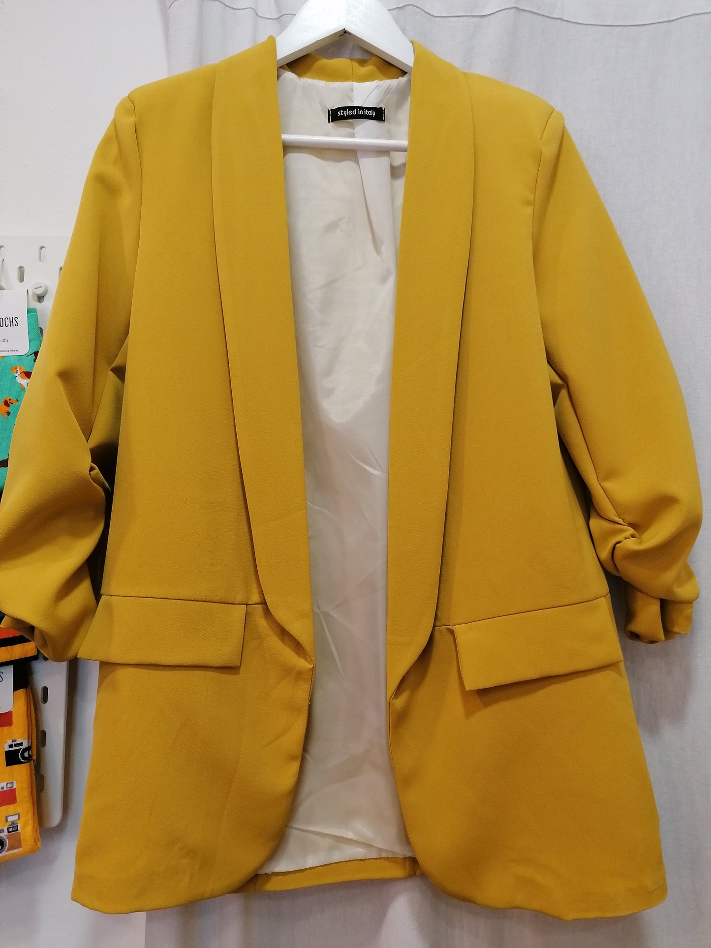 Blazer maniche arriccio TINTA UNITA