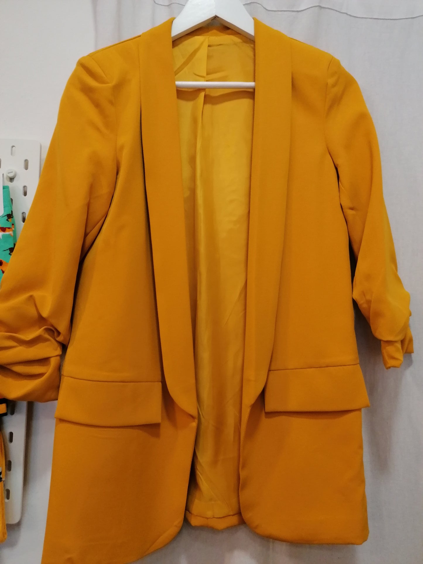 Blazer maniche arriccio TINTA UNITA