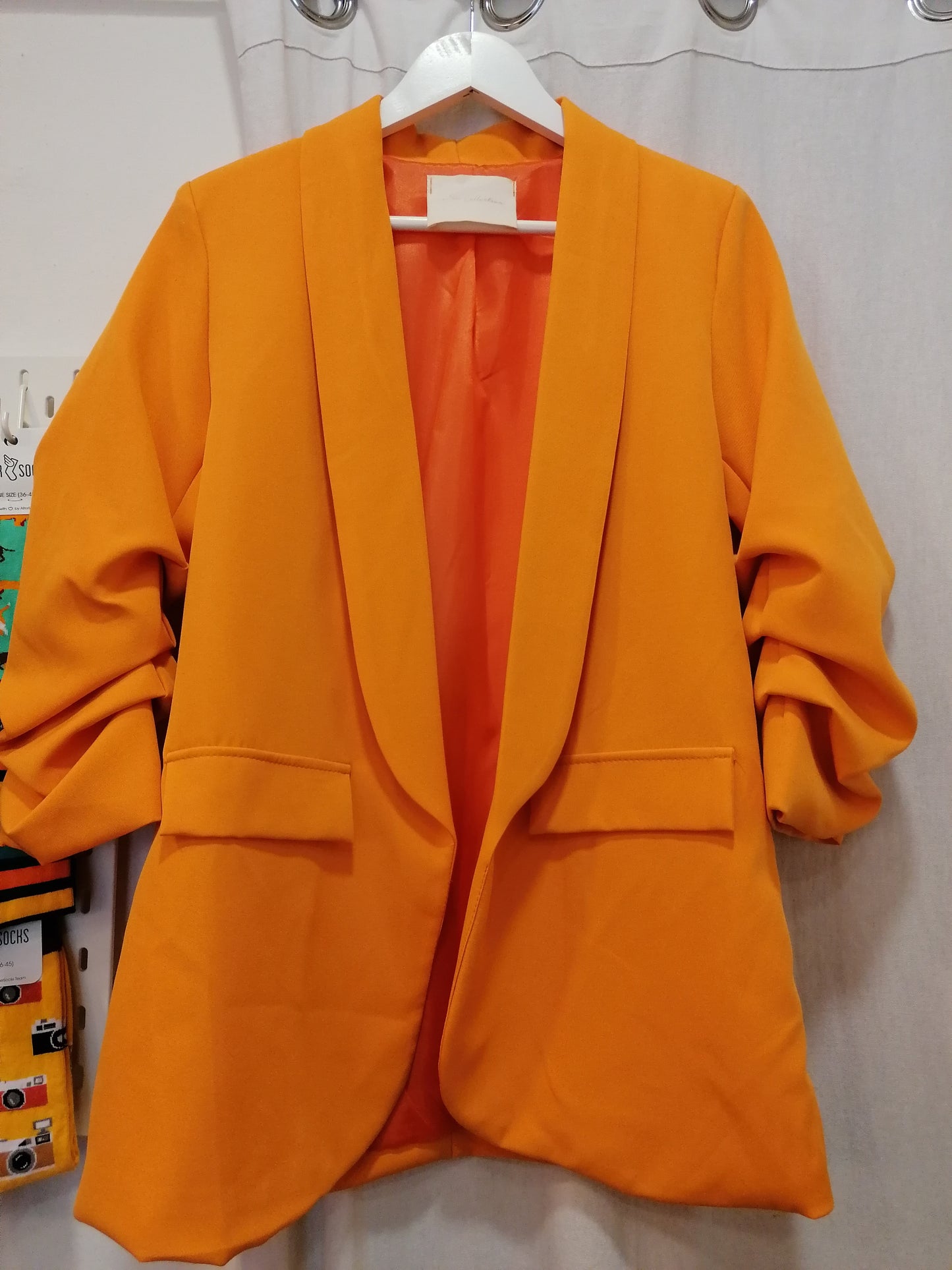 Blazer maniche arriccio TINTA UNITA