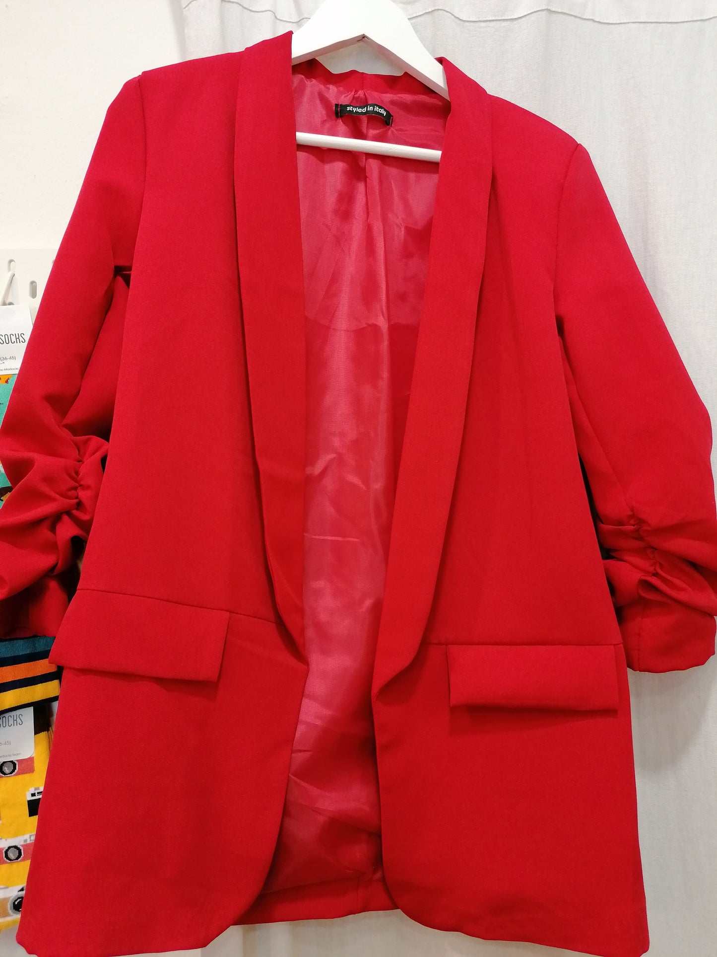 Blazer maniche arriccio TINTA UNITA