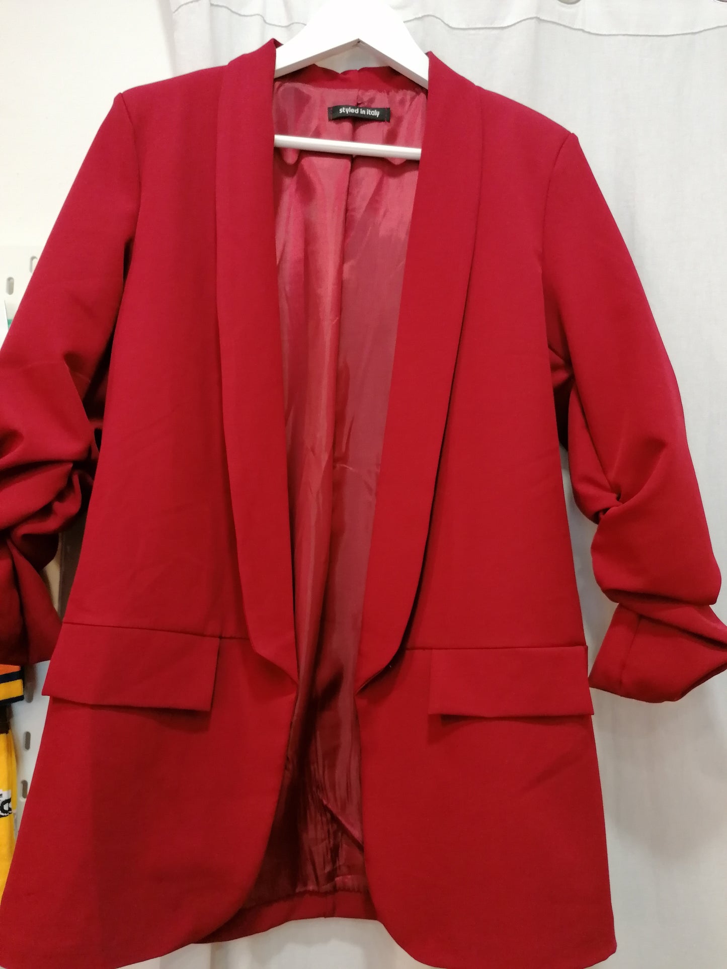 Blazer maniche arriccio TINTA UNITA