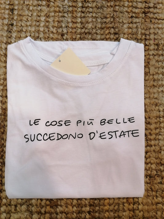 T-shirt LE COSE PIù BELLE SUCCEDONO D' ESTATE