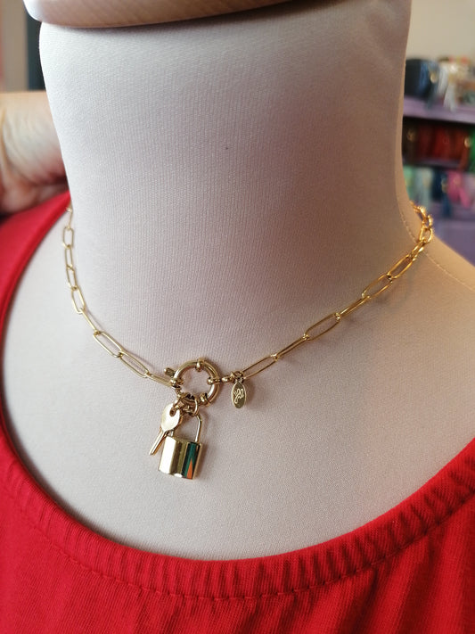 Collana lucchetto GOLD
