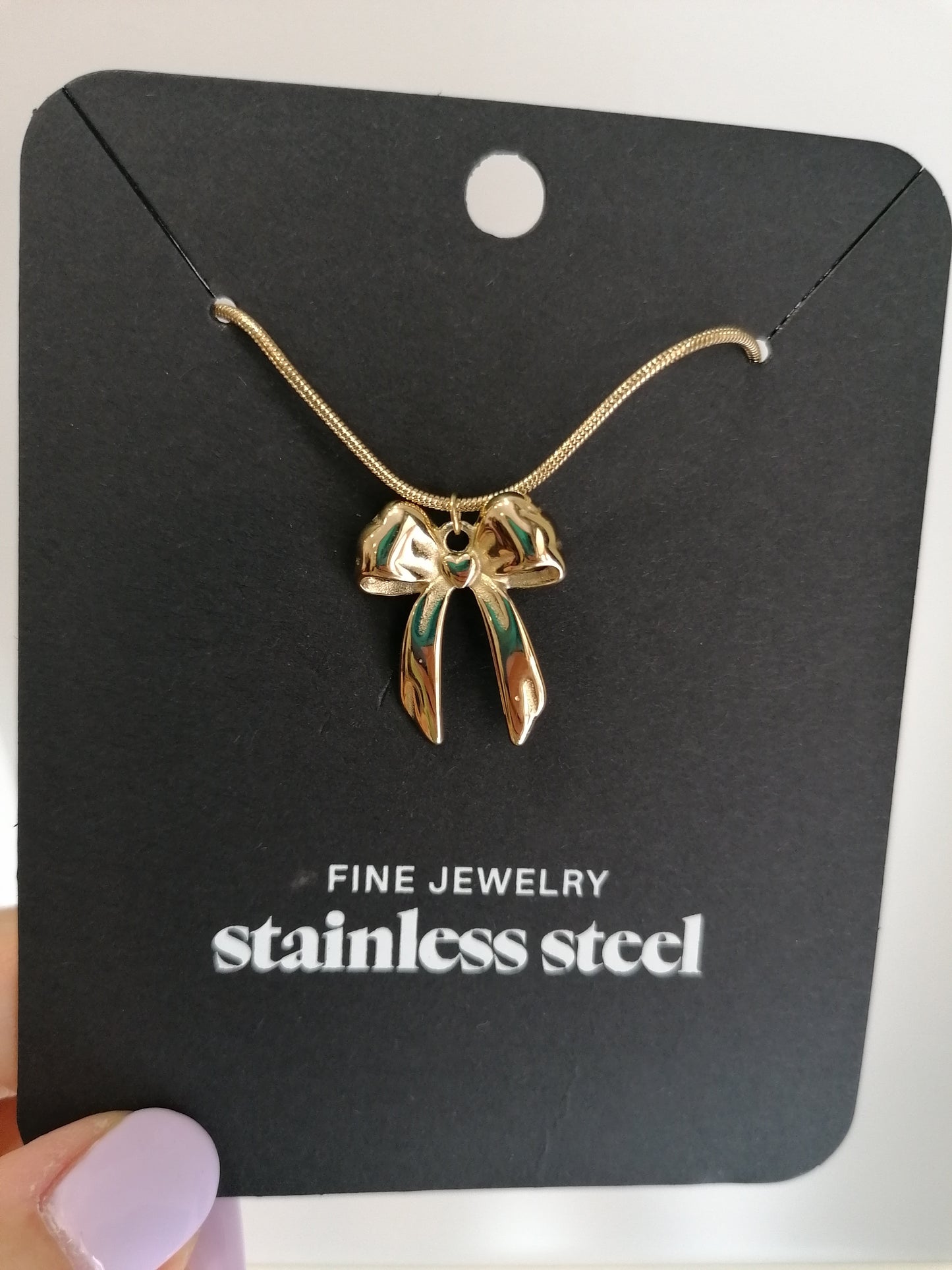 Collana lunga fiocco GOLD