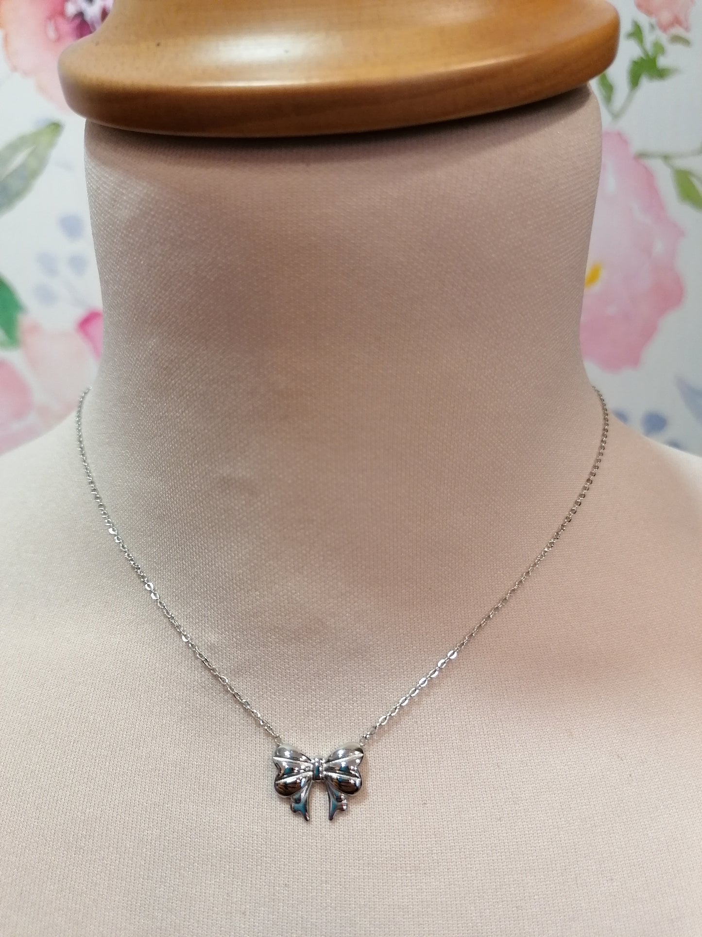Collana fiocco frufru SILVER