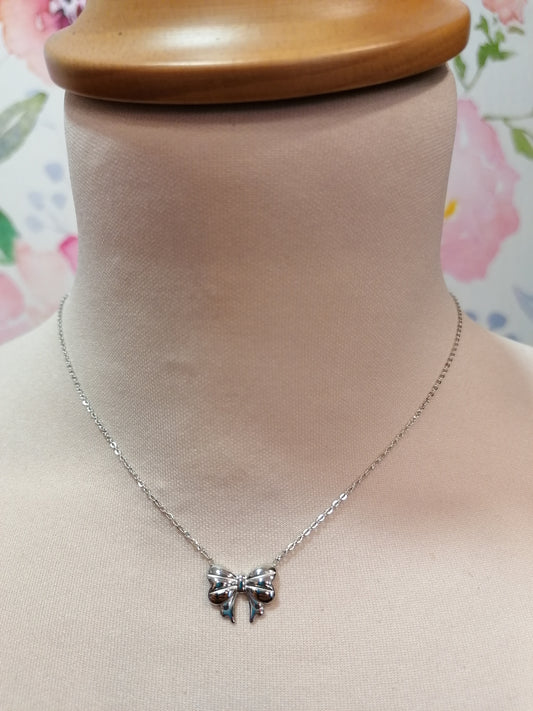 Collana fiocco frufru SILVER