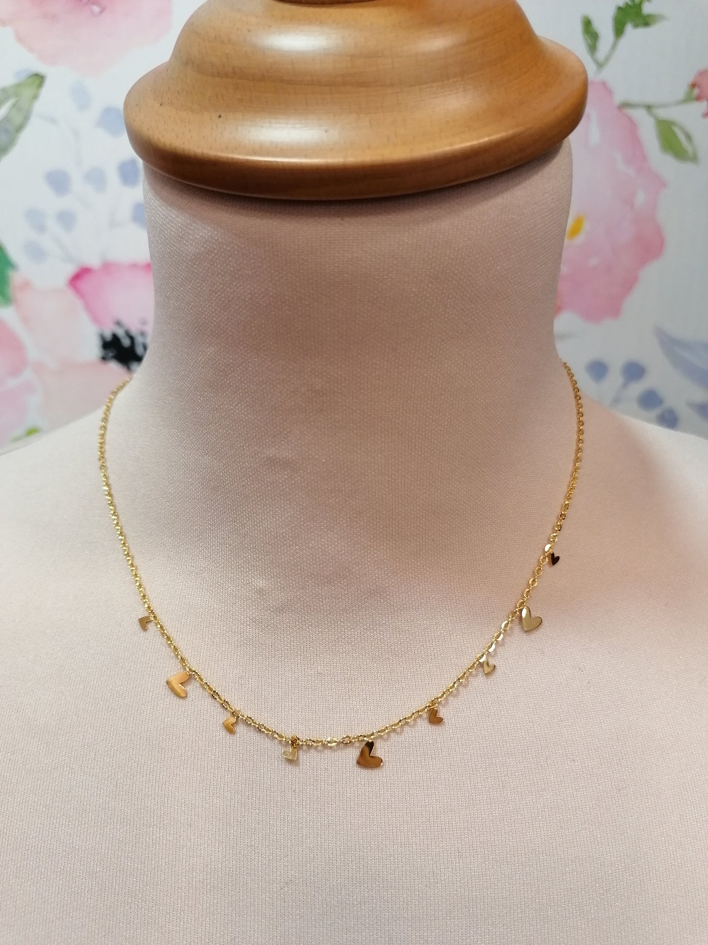 Collana tanti cuori GOLD