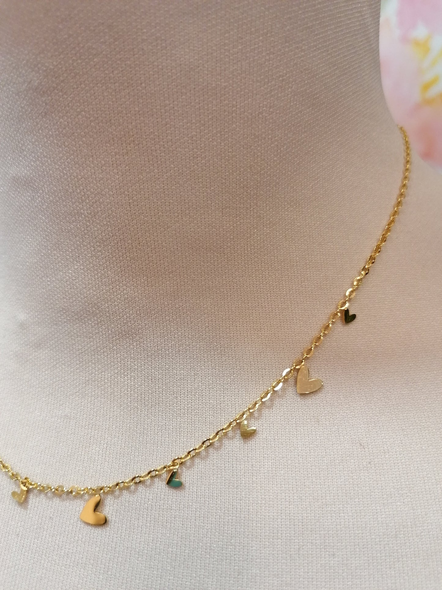 Collana tanti cuori GOLD