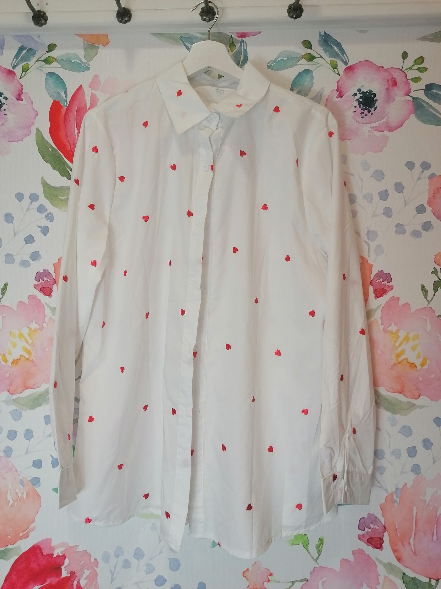 Camicia oversize cuori