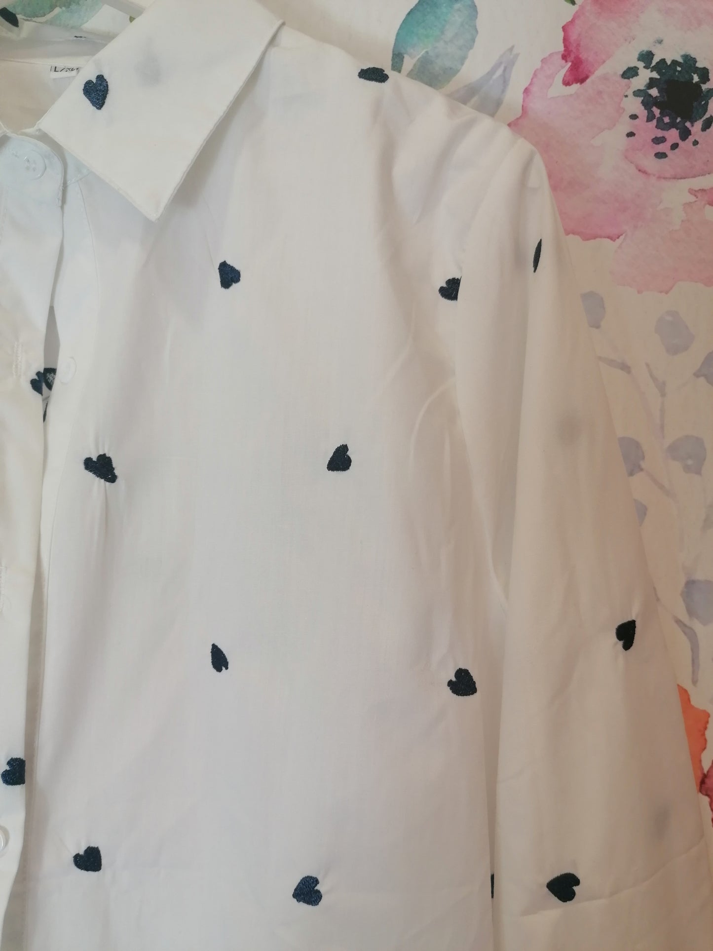 Camicia oversize cuori