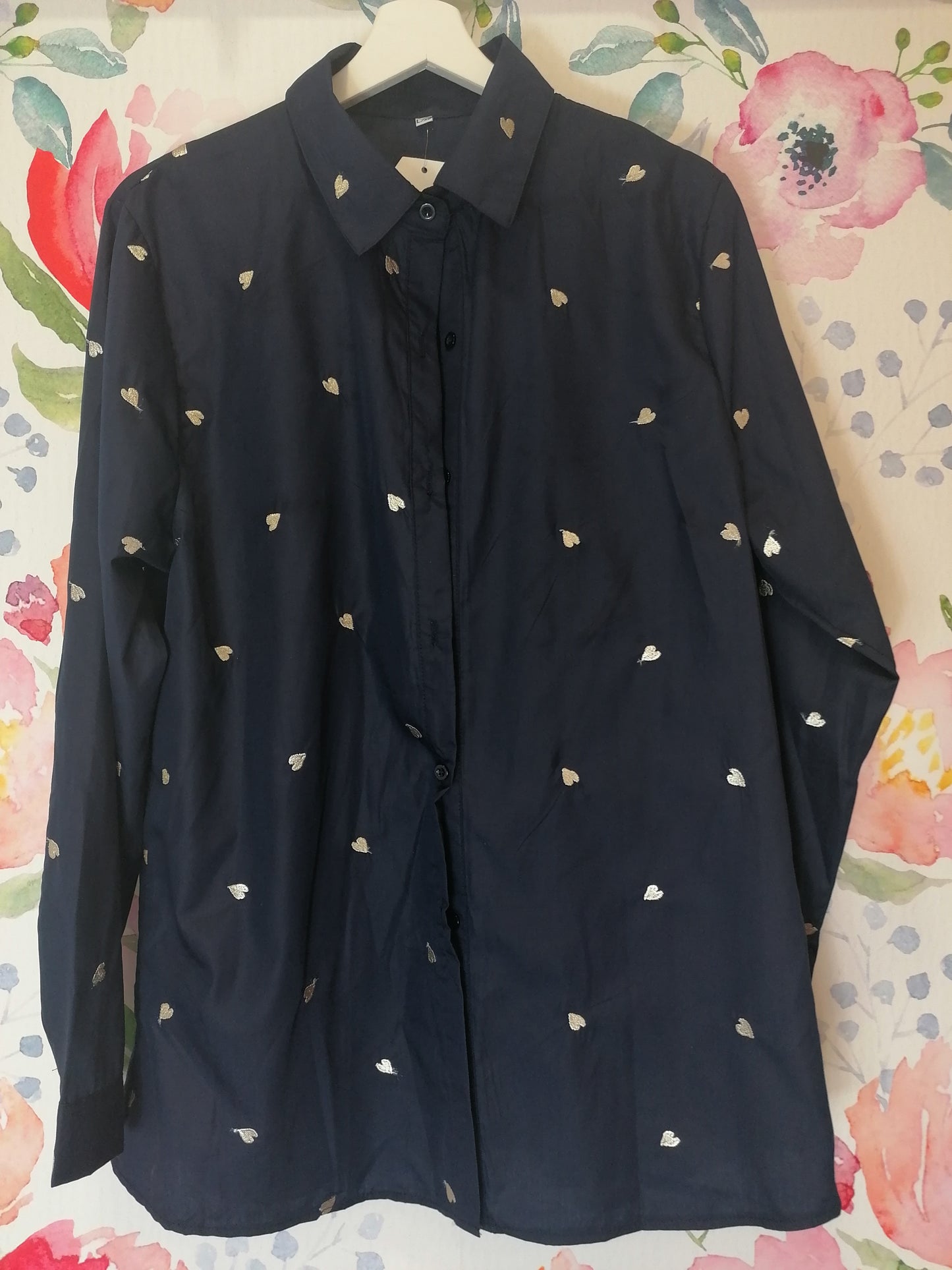 Camicia oversize cuori