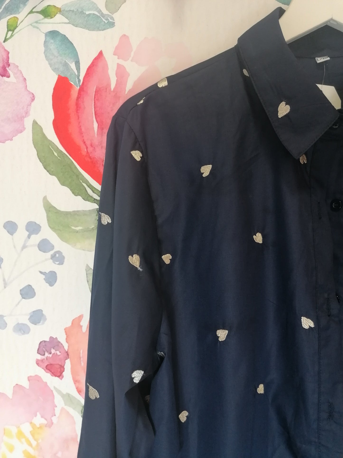 Camicia oversize cuori