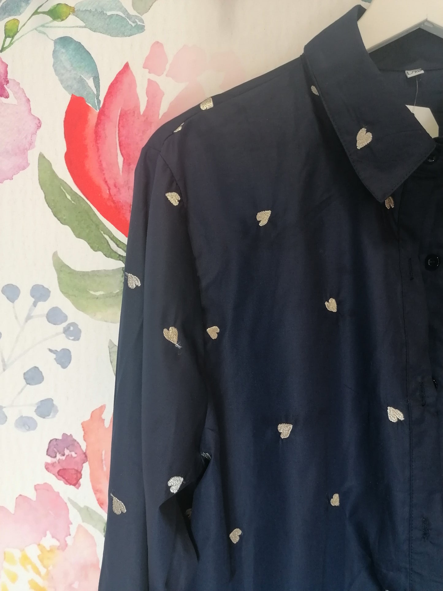 Camicia oversize cuori