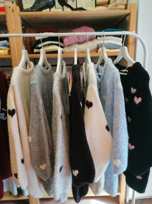 Cardigan cuori