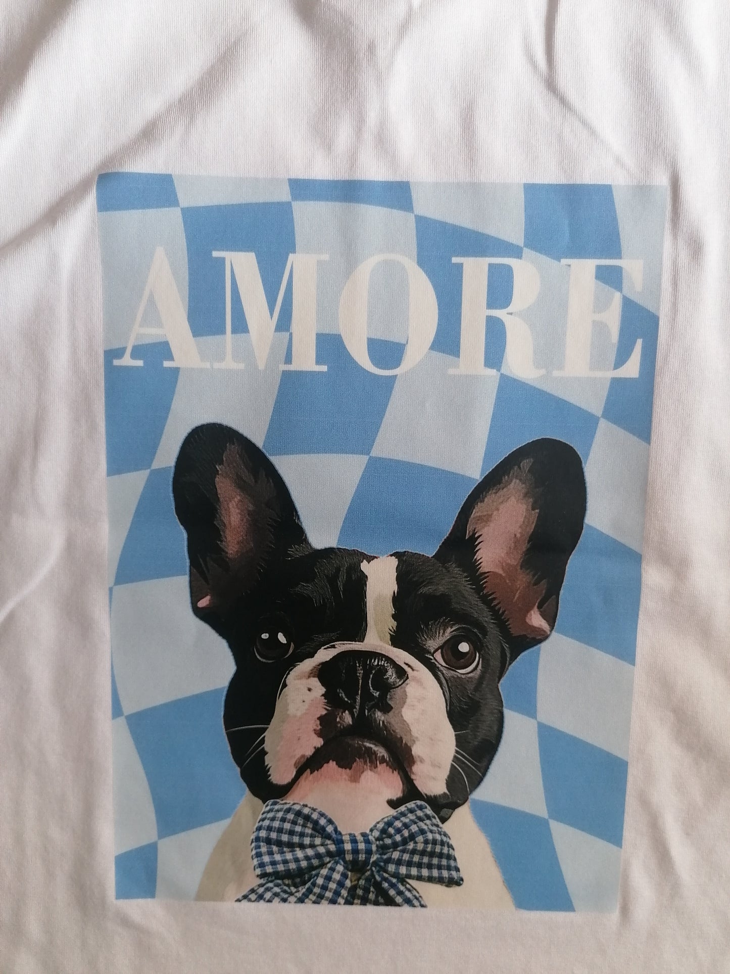 T-Shirt cagnolino CELESTE