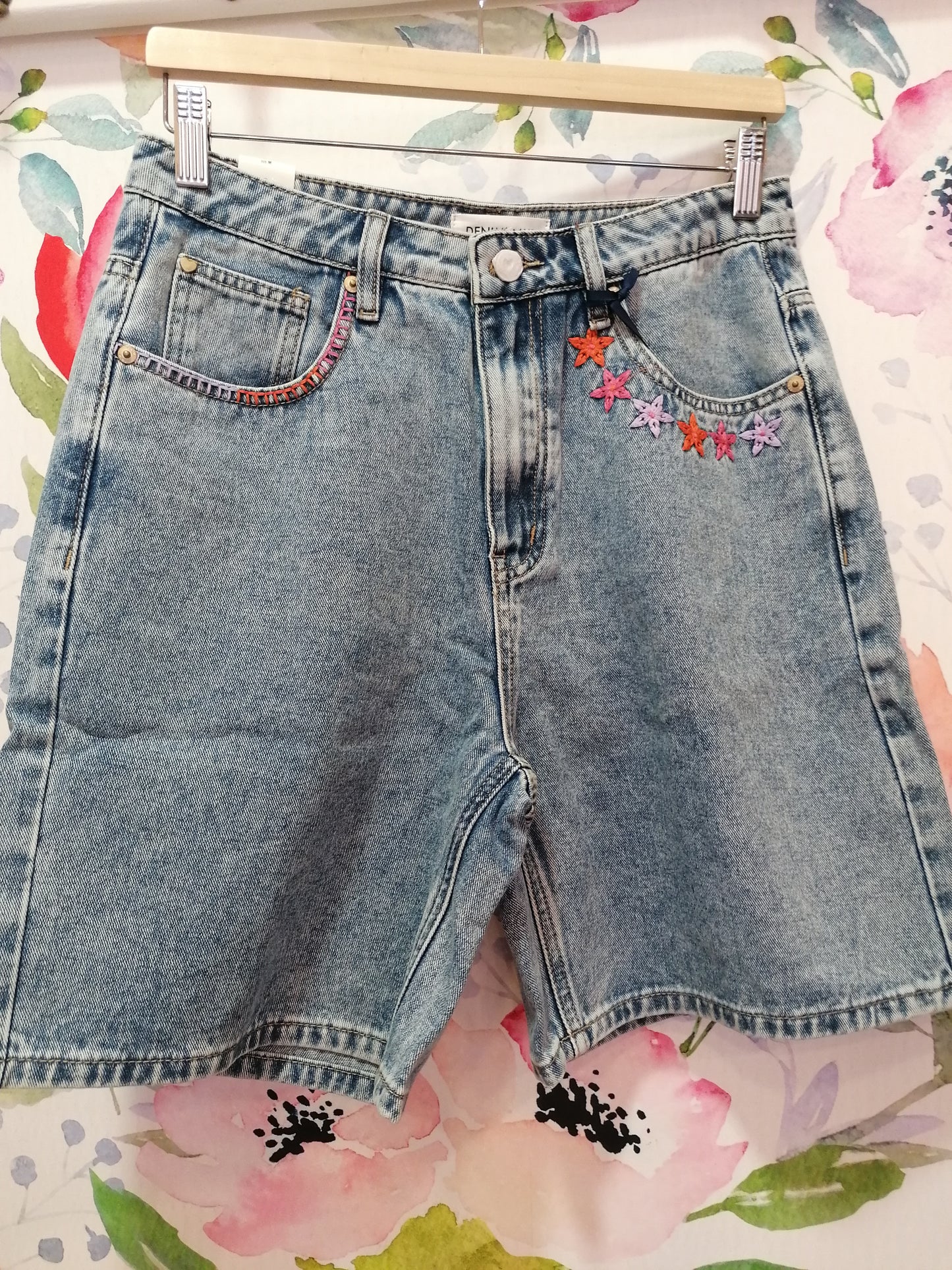 Bermuda denim lavaggio scuro