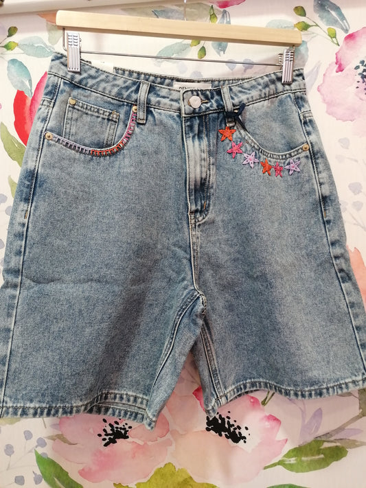 Bermuda denim lavaggio scuro