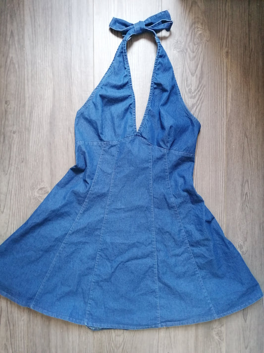 Abito schiena scoperta jeans