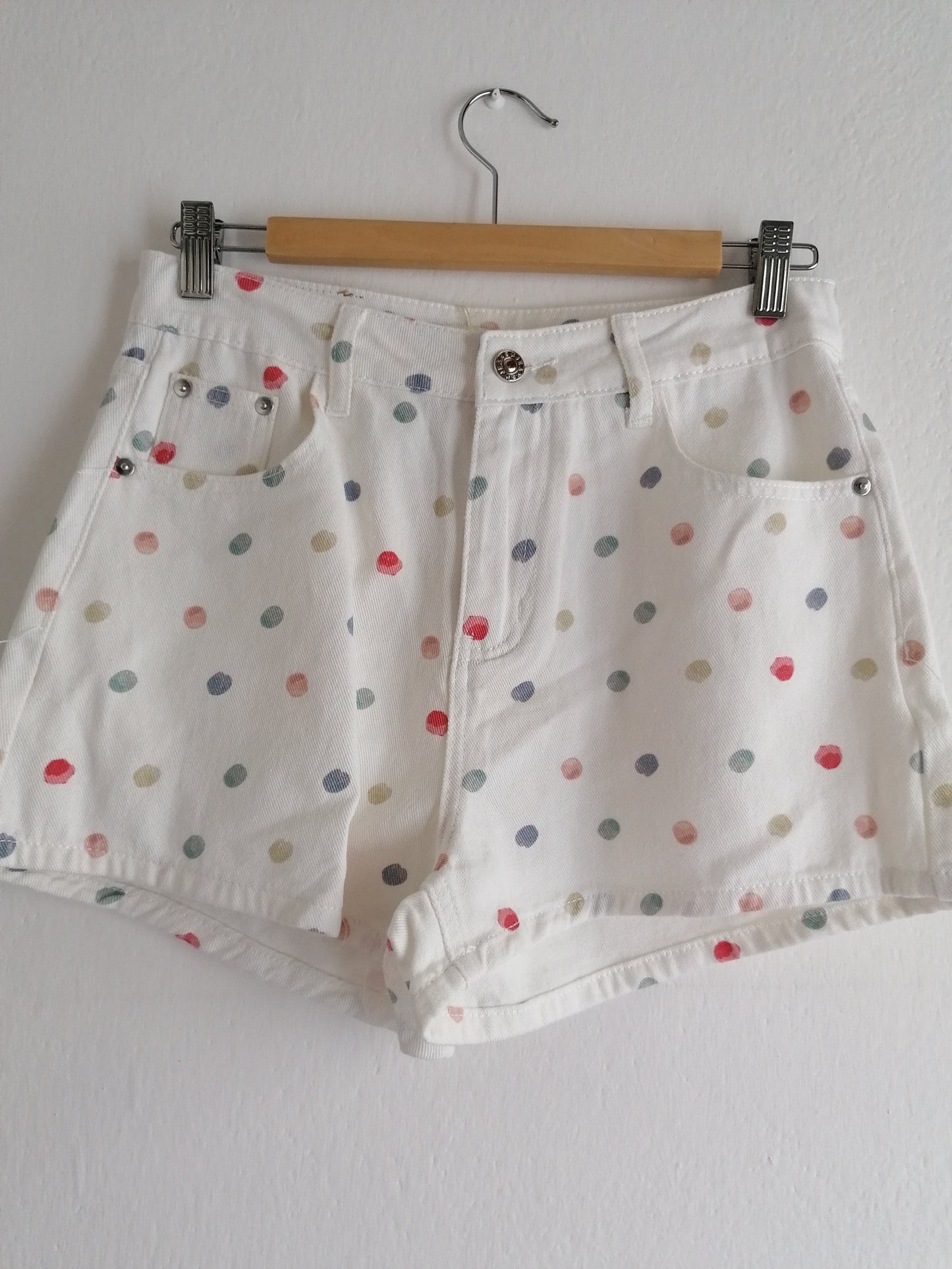 Short pois denim