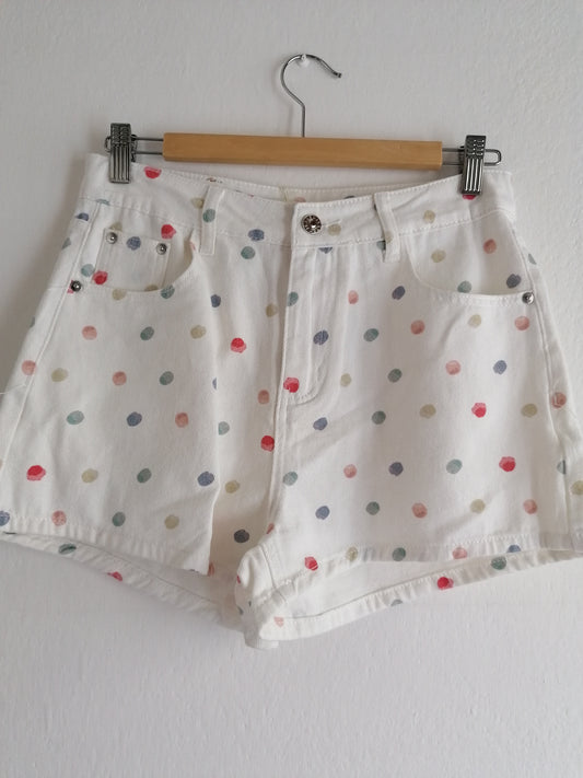 Short pois denim