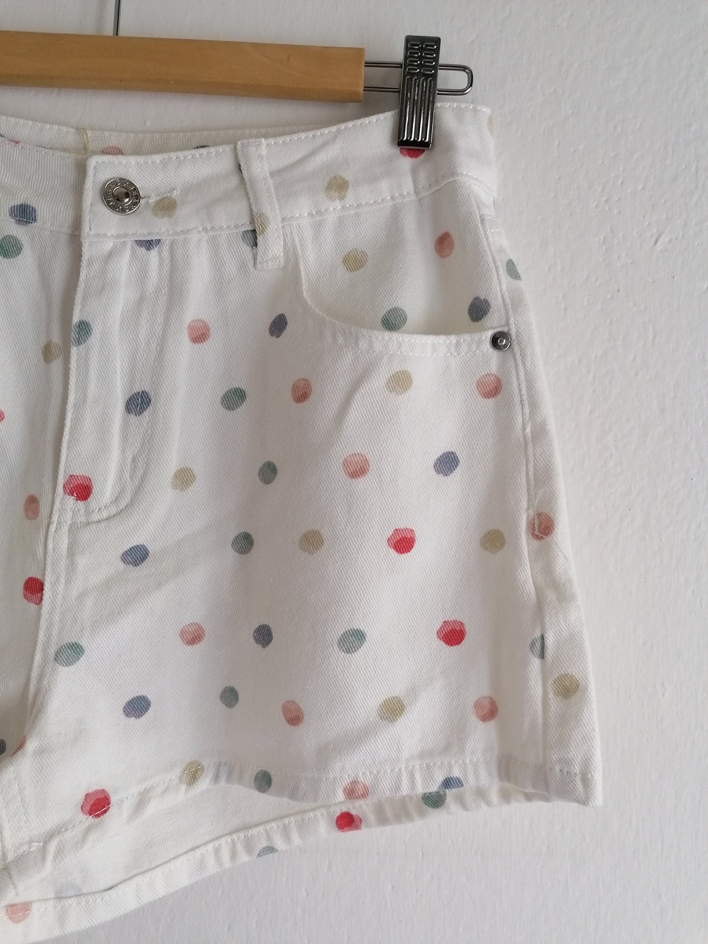 Short pois denim