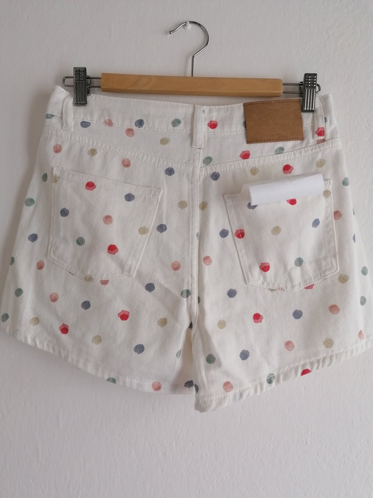 Short pois denim