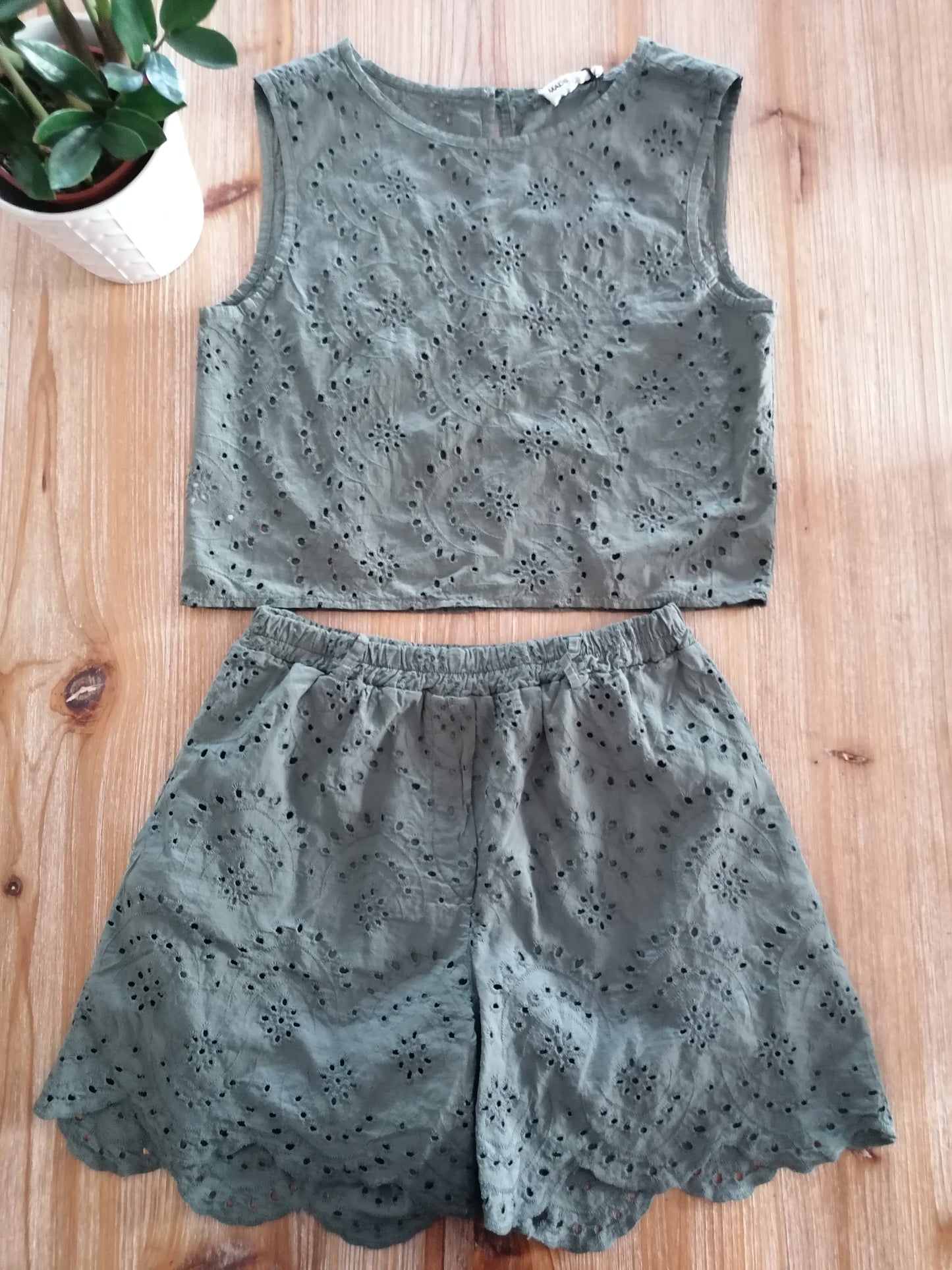 Completino top+ shorts cotone san gallo
