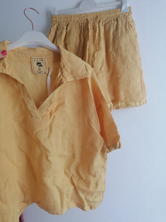 Completo lino giallo