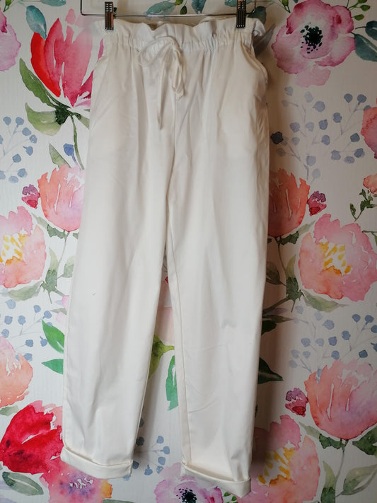 Pantalone in cotone con coulisse