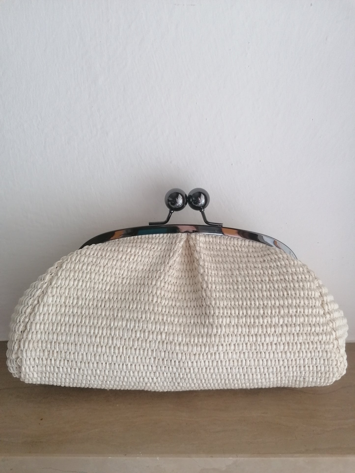 Borsetta tracolla clutch intrecciata