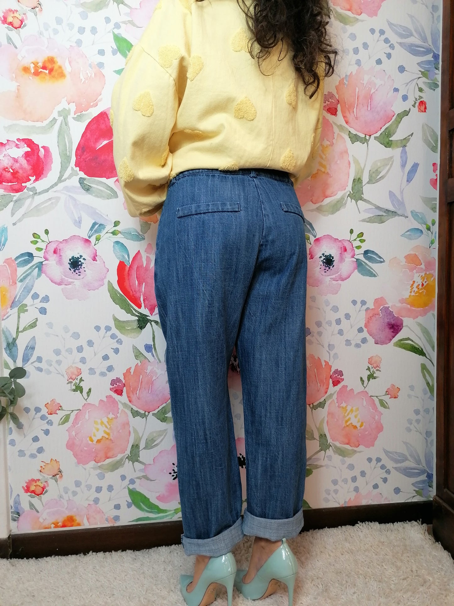 Pantalone caramella jeans super morbido