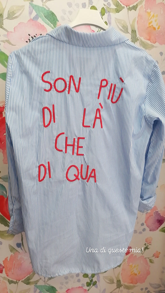 Camicia righe "son più di qua che di là"