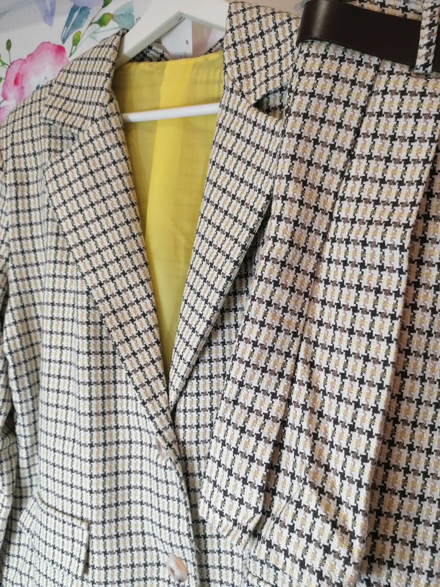 Completo blazer + gonna a pieghe GIALLO