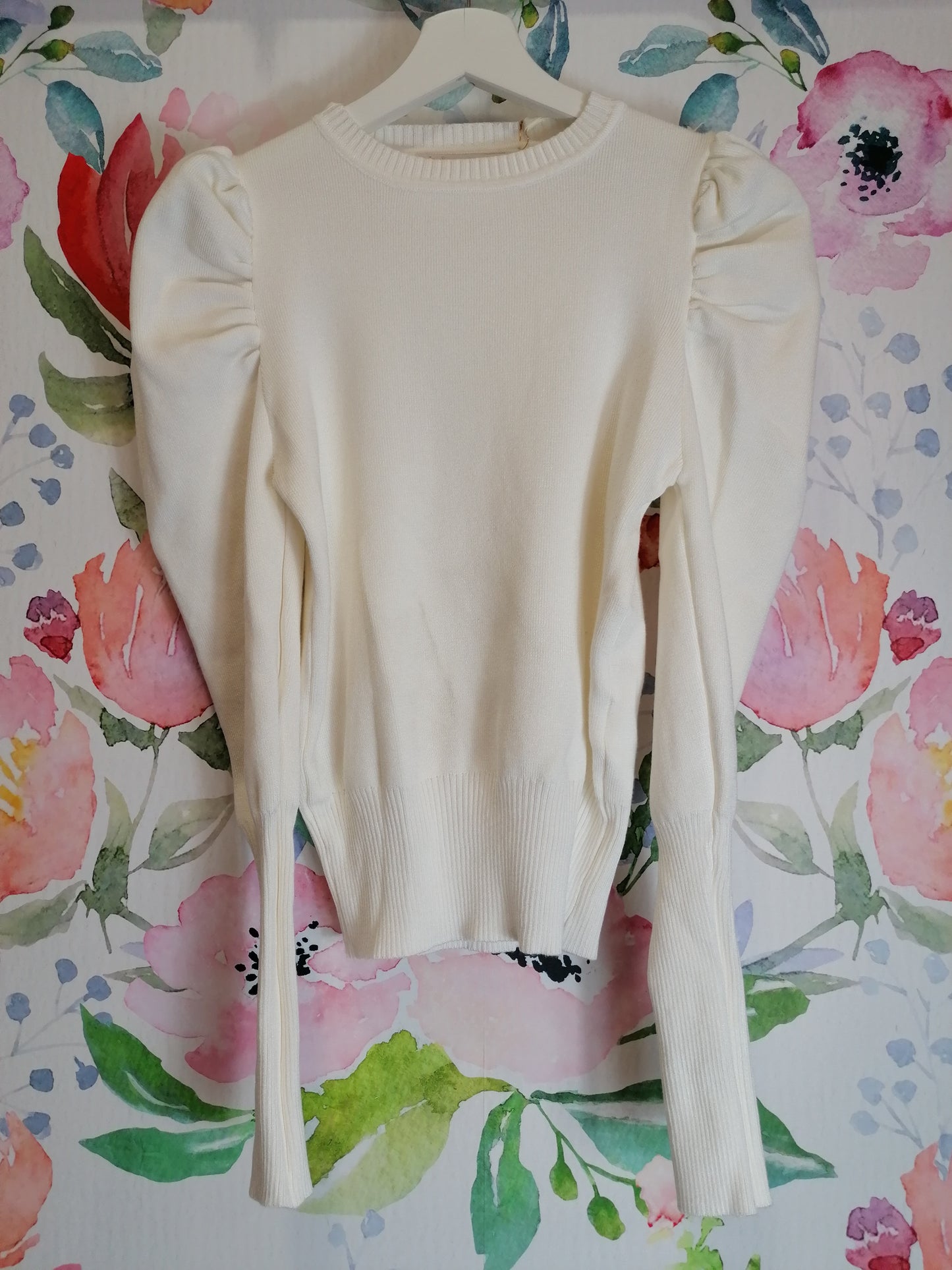 Maglia con maniche a sbuffo - vari colori